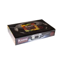 طاوة استيل بغطاء مقاس 28 سم