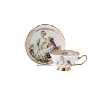 فنجان شاي بورسلان 2 قطعة برنسيسات