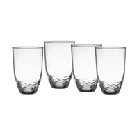 طقم كاسات ماء لومينارك 4 قطعة بقاعدة محجرة 350 مل