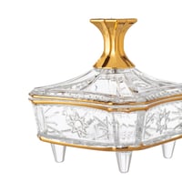 تمرية اكريلك ذهبي مربعة صغيرة برجول