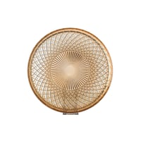 صحن تقديم حلويات زجاج تركي مدور مقاس 32 سم