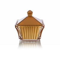 تمرية اكريلك عسلي بغطاء