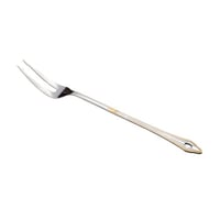 شوكة طبخ معدن استيل وذهبي