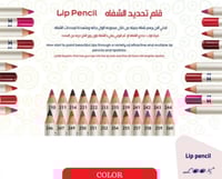 ريل بيوتي مجموعة تحديد الشفاه 12 لون