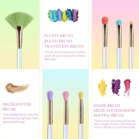 جيسوب مجموعة فرش مكياج العين 7 قطع