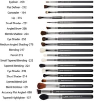 فرش جيسوب طقم فرش مكياج للعين احترافية 19 قطعة T13...