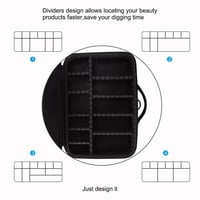 شنطة مكياج كتف صغير لون اسود 26سم × 23سم
