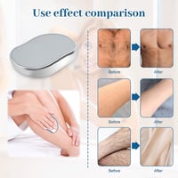 كرستال مزيل الشعر - فضي