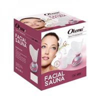 اوكيما جهاز بخار الوجه زهري وابيض OK-459