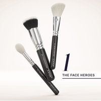 زويفا مجموعة فرش للوجه والعينيين 9 فرش كلاسيكية نب...