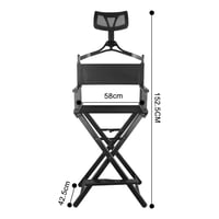 شروق ناي كرسي مكياج قابل للطيء مع مسند للراس