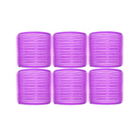 بكرات شعر بنفسجي كبير 6 حبات