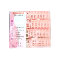 رول شعر بلاستيك ملون 8 حبات