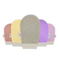 ليف قفاز مقشر للجسم بطبقه مزدوجه - PINK