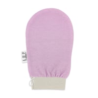 ليف قفاز مقشر للجسم بطبقه مزدوجه - PINK