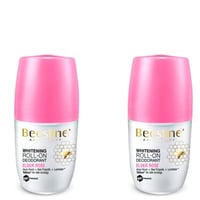 بيزلين مزيل الرائحة ومفتح للبشرة رول اون بعطر الور...