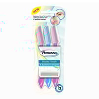 بيرسونا بيوتي تاتش شفرات حلاقة للوجه والحواجب - 3...