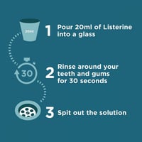 ليسترين غسول الفم نعناع معتدل مذاق أقل حدة 250 مل