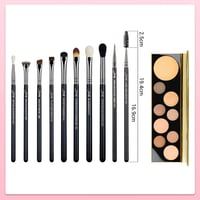 فرش جيسوب طقم فرش مكياج للعين احترافية 10 قطعة T31...