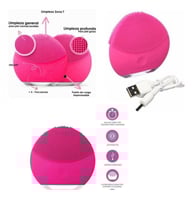 فور ايفر ميني جهاز فرشاة تنظيف الوجه - وردي غامق