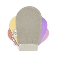 ليف قفاز مقشر للجسم بطبقه مزدوجه - PINK