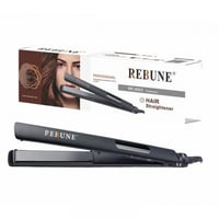 ريبون مكواة فرد شعر سيراميك سوداء Re-2023
