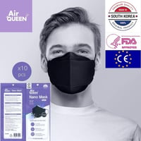كمامة طبية اير كوين اسود نانو ماسك