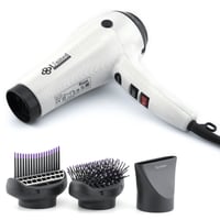 يونايتد مجفف شعر 2 في 1 و مصفف شعر - أبيض UN-1010