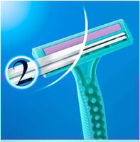 سيمبلي فينوس ماكينة حلاقة بشفرتين للنساء 4+8 من جي...