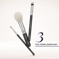 زويفا مجموعة فرش للوجه والعينيين 9 فرش كلاسيكية نب...