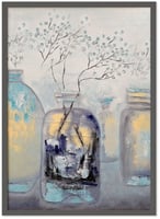 لوحة قنينة الحياة-لوحة طبيعة صامتة.