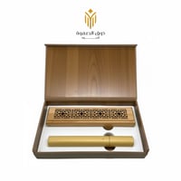 مبخرة خشبية أنيقة مخصصة لأعواد الند مع 25 عود ند