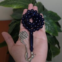 سبحة بكلايت حرباء كحلي و اسود طربزونة