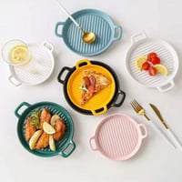 صحن سيراميك دائري بيدين