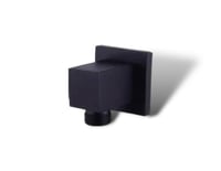 كوع دش مخفي مربع - اسود