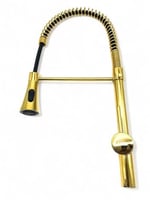 خلاط مجلى عنق طويل ذهبي