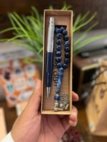 طقم نجمة سهيل وسانتوس أزرق وفضي