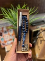 طقم نجمة سهيل وسانتوس أزرق وفضي