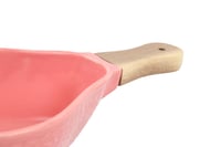 صينية تقديم-سيراميك بمقبض خشبي