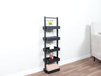 رف تخزين اسود 5 أرفف