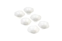 طقم قوالب سيراميك 6 حبات لون أبيض