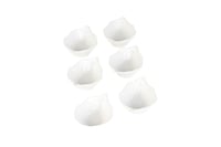 طقم قوالب سيراميك 6 حبات لون أبيض
