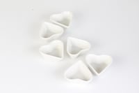 طقم قوالب سيراميك 6 حبات لون أبيض