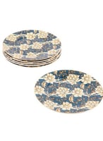 طقم سفره من البورسلين الفاخر مكون من 6 قطع ألوان