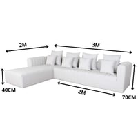 طقم كنب حرف L