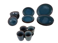 طقم سفرة 16 قطعة أزرق 100-123