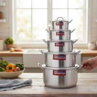 طقم أواني طهي فاخر من الألومنيوم -