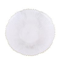 صحن زجاج دائري للحلا والسلطات-22