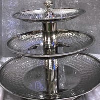 سلة فواكه معدنية بثلاث طبقات كبير 55.45.35CM