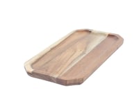 طبق خشبي مستطيل بمقاسات 30 سم × 15 سم